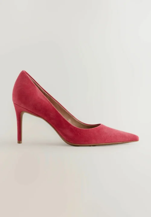 Escarpins-Next-Forever-Comfort-Mid-Court-Rouge-Suede Escarpins Next Forever Comfort Mid Court – Daim - Rouge Suède