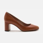 escarpin-talon-carre-marron-minelli escarpin talon carré marron Minelli Betti