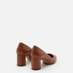 escarpin-talon-carre-marron-minelli-3 escarpin talon carré marron Minelli Betti