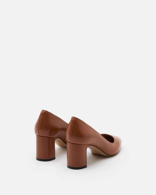 escarpin-talon-carre-marron-minelli-3 escarpin talon carré marron Minelli Betti