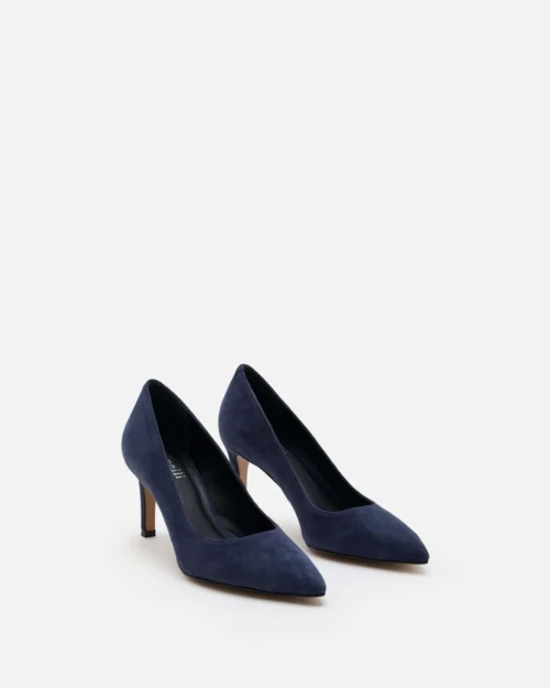 escarpin velours bleu marine Minelli Kaitlyn