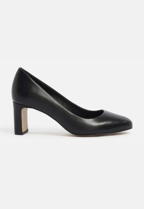 escarpin cuir noir Minelli talon fin Kidman