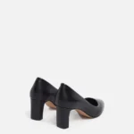 escarpin cuir noir Minelli talon fin Kidman
