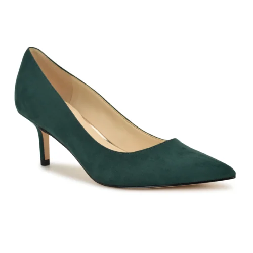 escarpin-pointu-daim-vert-nine-west-2 escarpin pointu daim vert Nine West Arlene