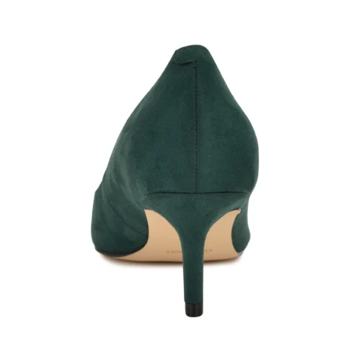 escarpin-pointu-daim-vert-nine-west-4 escarpin pointu daim vert Nine West Arlene
