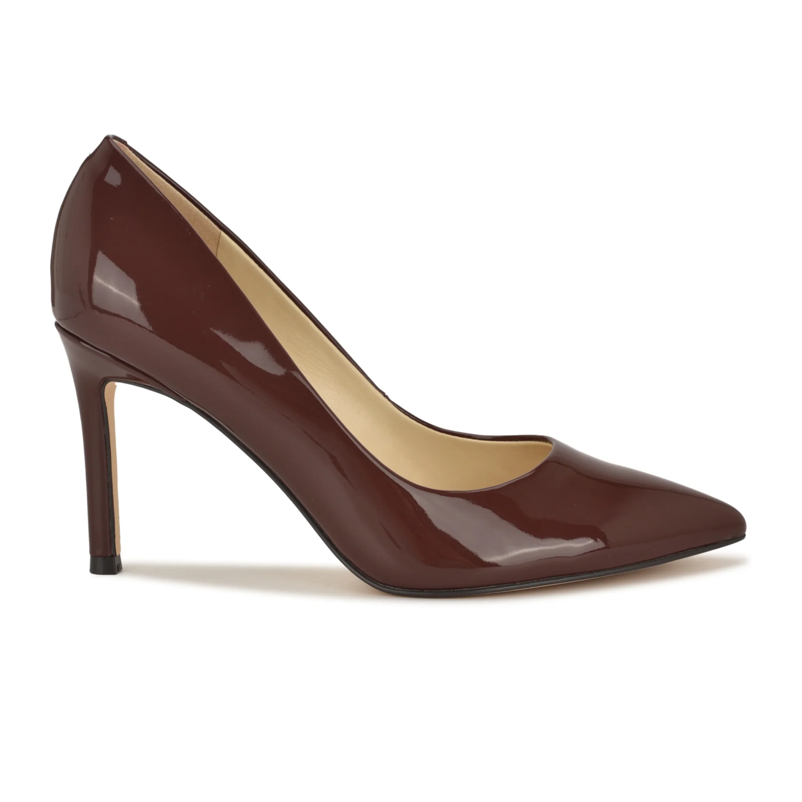 Nine West Ezra Pointy Toe Pumps Simili Cuir Marron 1