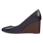 escarpin compensé cuir noir Nine West Jazzin