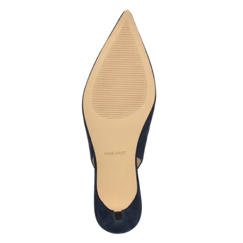 escarpin-slingback-daim-bleu-nuit-nine-west-5 escarpin slingback daim bleu nuit Nine West Nataly